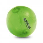 PECONIC. Puhallettava rantapallo l&auml;pikuultavasta PVC:st&auml; - Vaaleanvihre&auml;