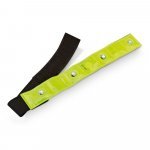 VISIBLE. Reflective armband with 4 red LEDs - Yellow