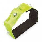 VISIBLE. Reflective armband with 4 red LEDs - Yellow