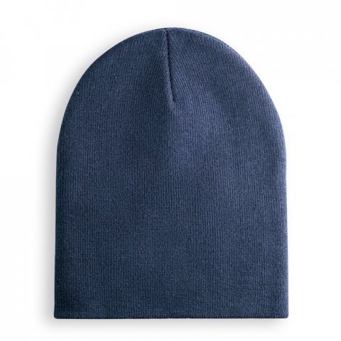 HAWK. Gorro unissexo em poli&eacute;ster reciclado (100% rPET) - Azul marinho