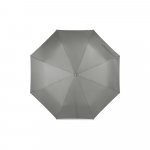RIVER. Składany parasol pongee poliestru pochodzącego (100% rPET) 190T z automatycznym otwieraniem i zamykaniem - Jasno szary