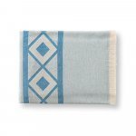 MALEK. Prosop multifuncțional și de baie (350g/m&sup2;) din bumbac ușor și rezistent (85%) și bumbac reciclat (15%) - Albastru