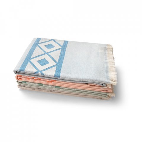 MALEK. Prosop multifuncțional și de baie (350g/m&sup2;) din bumbac ușor și rezistent (85%) și bumbac reciclat (15%)