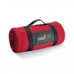 THORPE. Fleecedecke (180 g/m&sup2;) mit abnehmbarem Griff - Rot