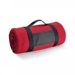 THORPE. Fleecedecke (180 g/m&sup2;) mit abnehmbarem Griff - Rot
