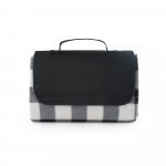 RILEY II. EPE-beschichtete Picknickdecke (180 g/m&sup2;) mit Muster - Schwarz