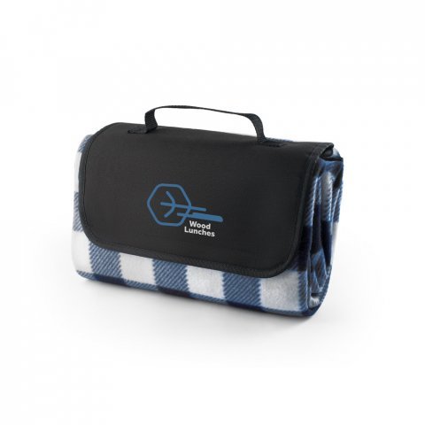 RILEY II. EPE-beschichtete Picknickdecke (180 g/m&sup2;) mit Muster - Blau