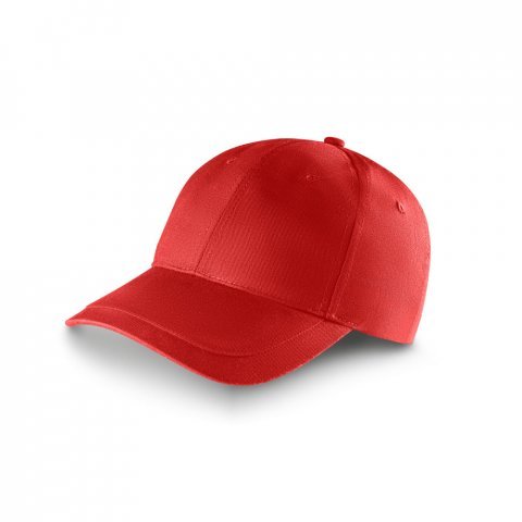 RYAN. Bon&eacute; em algod&atilde;o escovado (65% reciclado) - Vermelho