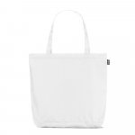 SKYLAR. Ombrello 2 in 1 con borsa per la spesa in poliestere riciclato inclusa - Bianco