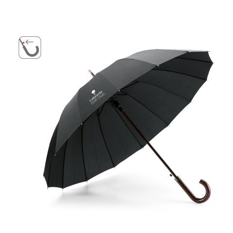 HEDI. Guarda-chuva de 16 varetas em pongee 190T com abertura autom&aacute;tica