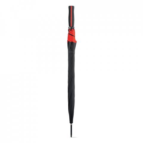 JENNA. Guarda-chuva em poli&eacute;ster 190T com abertura autom&aacute;tica - Vermelho