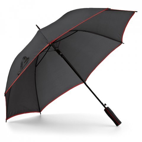 JENNA. Guarda-chuva em poli&eacute;ster 190T com abertura autom&aacute;tica - Vermelho
