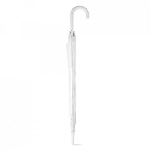 NICHOLAS. Transparent POE umbrella with automatic opening - White