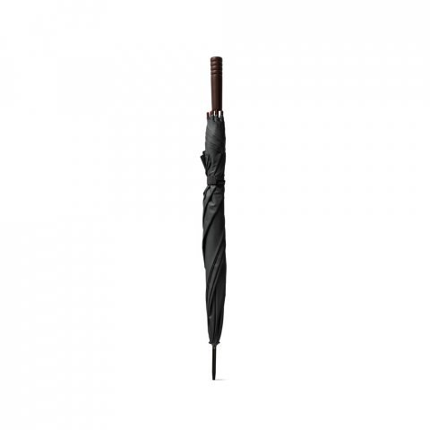 APOLO. Ombrello in poliestere riciclato (100% rPET) pongee con apertura automatica - Nero