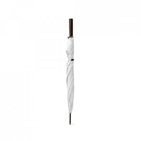 APOLO. Ombrello in poliestere riciclato (100% rPET) pongee con apertura automatica - Bianco