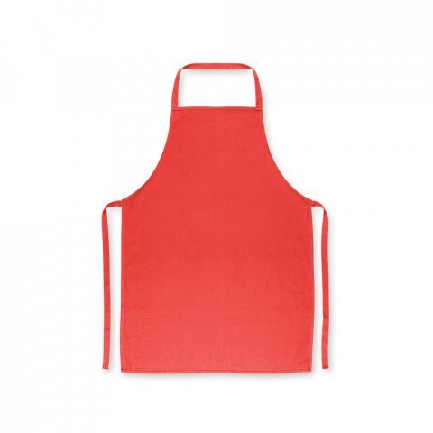 CUMIN. Katoenen keperstof schort (180 g/m&sup2;) - Rood