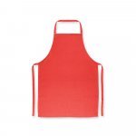 CUMIN. Katoenen keperstof schort (180 g/m&sup2;) - Rood