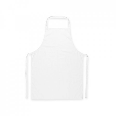 CUMIN. Katoenen keperstof schort (180 g/m&sup2;) - Wit