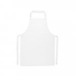 CUMIN. Katoenen keperstof schort (180 g/m&sup2;) - Wit