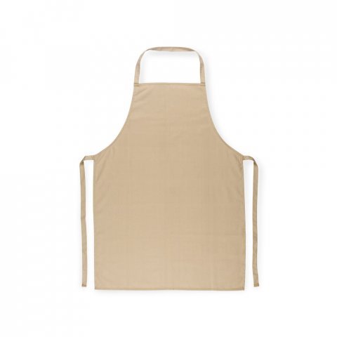 CUMIN. Katoenen keperstof schort (180 g/m&sup2;) - Beige