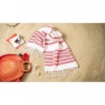 SARDENHA. Beach towel in cotton (70% recycled) and polyester (30% recycled) (180 g/m&sup2;)