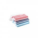 SARDENHA. Beach towel in cotton (70% recycled) and polyester (30% recycled) (180 g/m&sup2;)