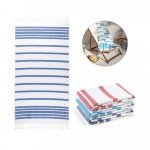 SARDENHA. Beach towel in cotton (70% recycled) and polyester (30% recycled) (180 g/m&sup2;)