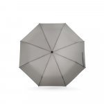 AIDEN. "21" taskeparaply i genanvendt polyester (100% rPET) pongee 190T, 3 sektioner - Lysegr&aring;