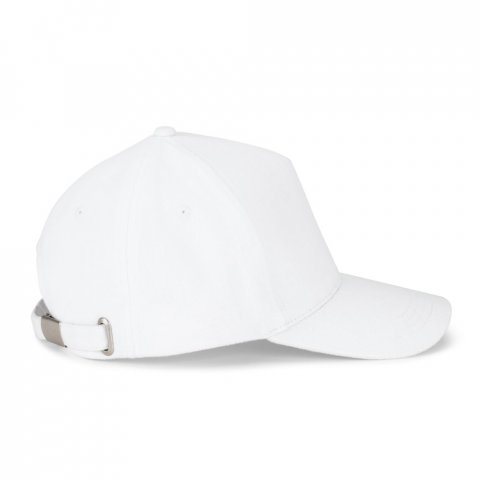 ASHTON. 100% bomuldskasket (260 gsm) med 5 paneler - Hvid