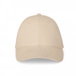 NATHAN. 100 % puuvillaa oleva lippis (260 g/m&sup2;), jossa on 6 paneelia - Beige