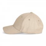 NATHAN. 100 % puuvillaa oleva lippis (260 g/m&sup2;), jossa on 6 paneelia - Beige