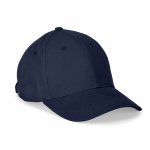 NATHAN. 100 % puuvillaa oleva lippis (260 g/m&sup2;), jossa on 6 paneelia - Navy-sininen