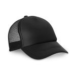 NICOLA BK. Polyester- og mesh-kappe (150 g/m&sup2;) - Sort