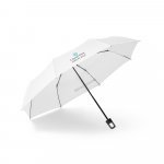 GEORGE. Parasol 21'' wykonany z poliestru pochodzącego z recyklingu (100% rPET) 190T wiatroodporny pongee - Biały