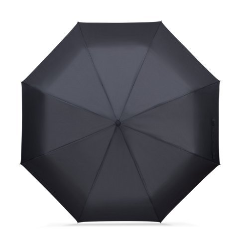 CAMILLE. Large umbrella (27") made from 190T pongee - Black
