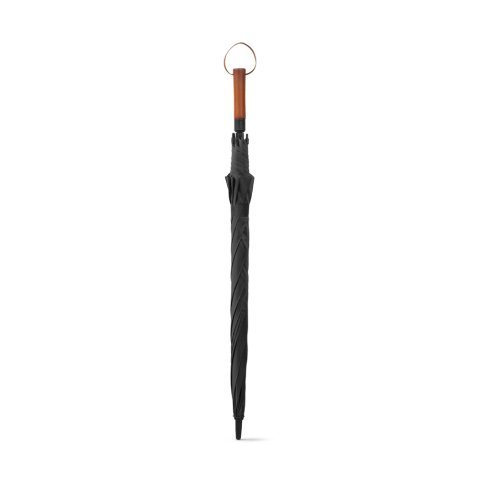 MATEO. Large umbrella (30") made of pongee - Black