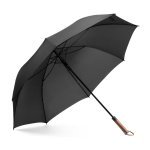 MATEO. Large umbrella (30") made of pongee - Black