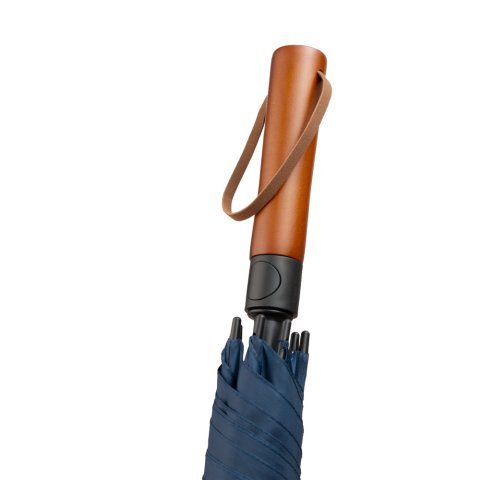 MATEO. Large umbrella (30") made of pongee - Blue