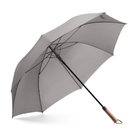 MATEO. Large umbrella (30") made of pongee - Grey
