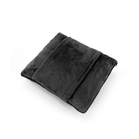 SNUGGY. 3-in-1-Set aus Fleece-Gewebe (220 g/m&sup2;) ideal f&uuml;r Reisen - Schwarz