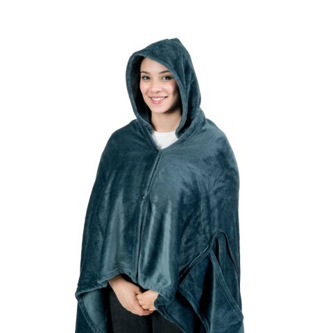 SNUGGY. 3-in-1-Set aus Fleece-Gewebe (220 g/m&sup2;) ideal f&uuml;r Reisen - Blau