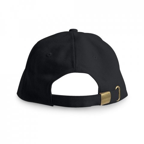 CHRISTOPHE. keps i 100 % bomull (260 g/m&sup2;) - Svart