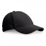 CHRISTOPHE. keps i 100 % bomull (260 g/m&sup2;) - Svart
