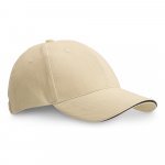 CHRISTOPHE. keps i 100 % bomull (260 g/m&sup2;) - Beige