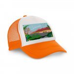 NICOLA. Czapka z poliestru i siatki (150 g/m&sup2;) - Pomarańczowy