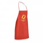 CELERY. Non-woven apron (80 g/m&sup2;) - Red