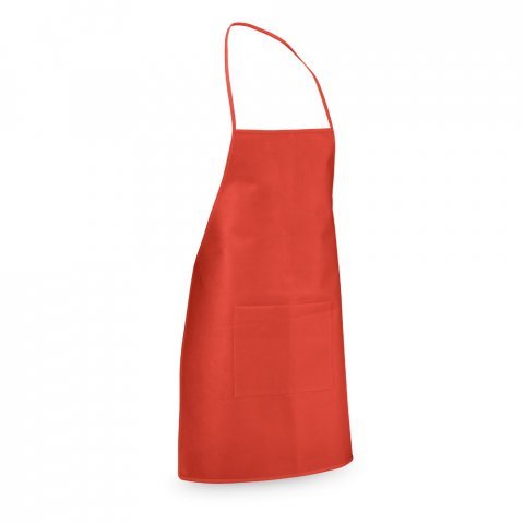 CELERY. Non-woven apron (80 g/m&sup2;) - Red