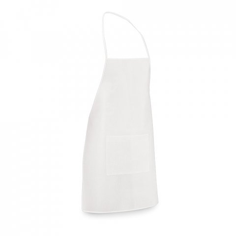 CELERY. Non-woven apron (80 g/m&sup2;) - White