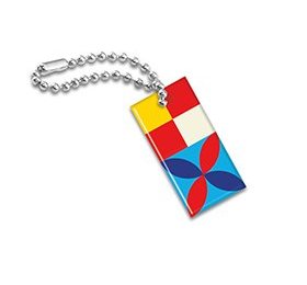Porta-chaves doming — 9 cm² (mod. B)