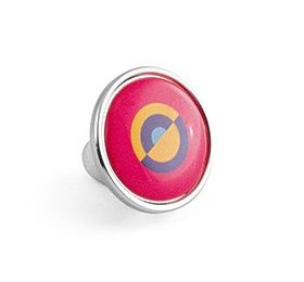 Pin circular com suporte — ø18 mm